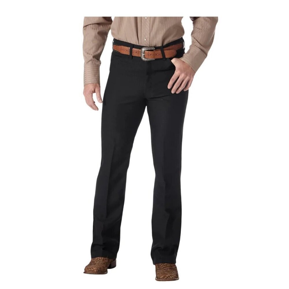 Wrangler 82BK Wrancher Dress Jeans Mens 40x30 Stretch Classic Fit Zip Fly Black - Picture 11 of 12